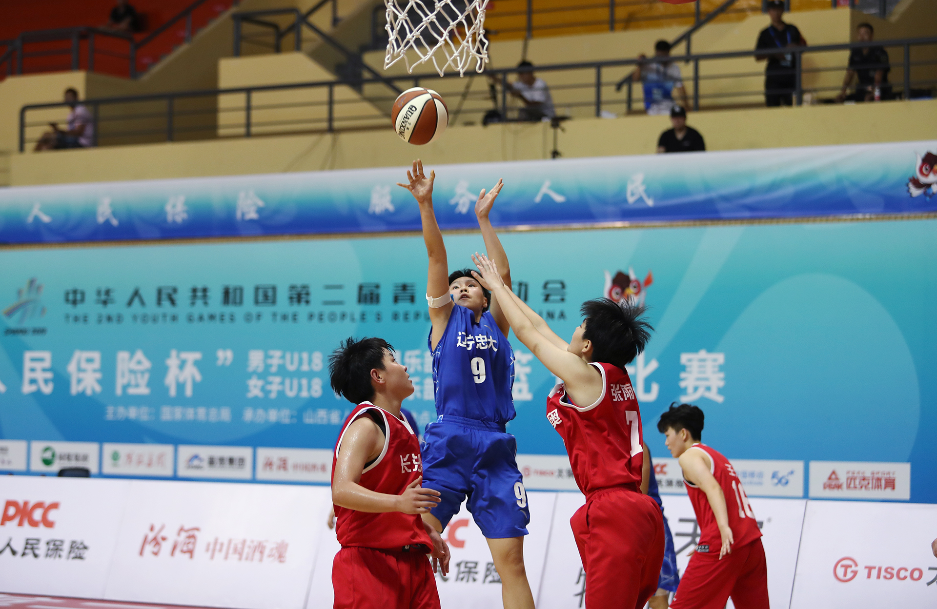 第二届全国青年运动会u18社会俱乐部组女子篮球赛长沙雅奥vs辽宁忠大